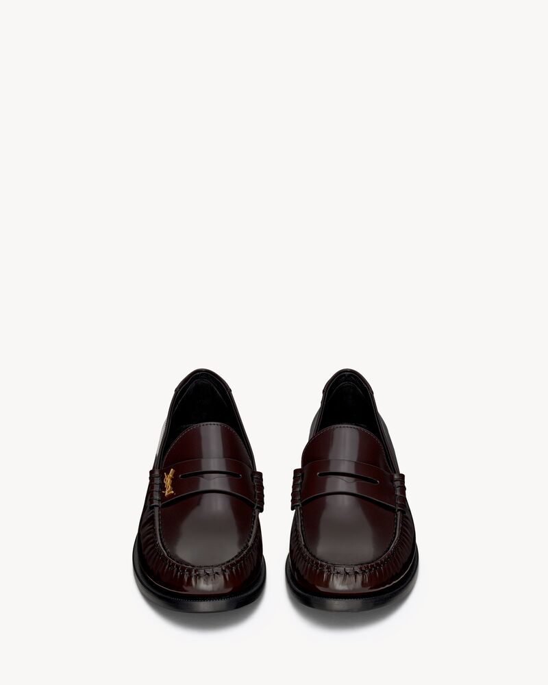 Le Loafer字母标志镜面皮革便士乐福鞋