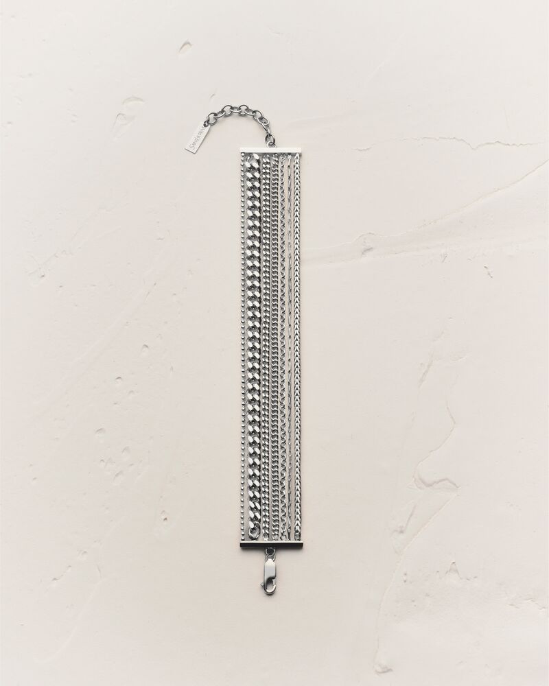 白18K金多链条手链