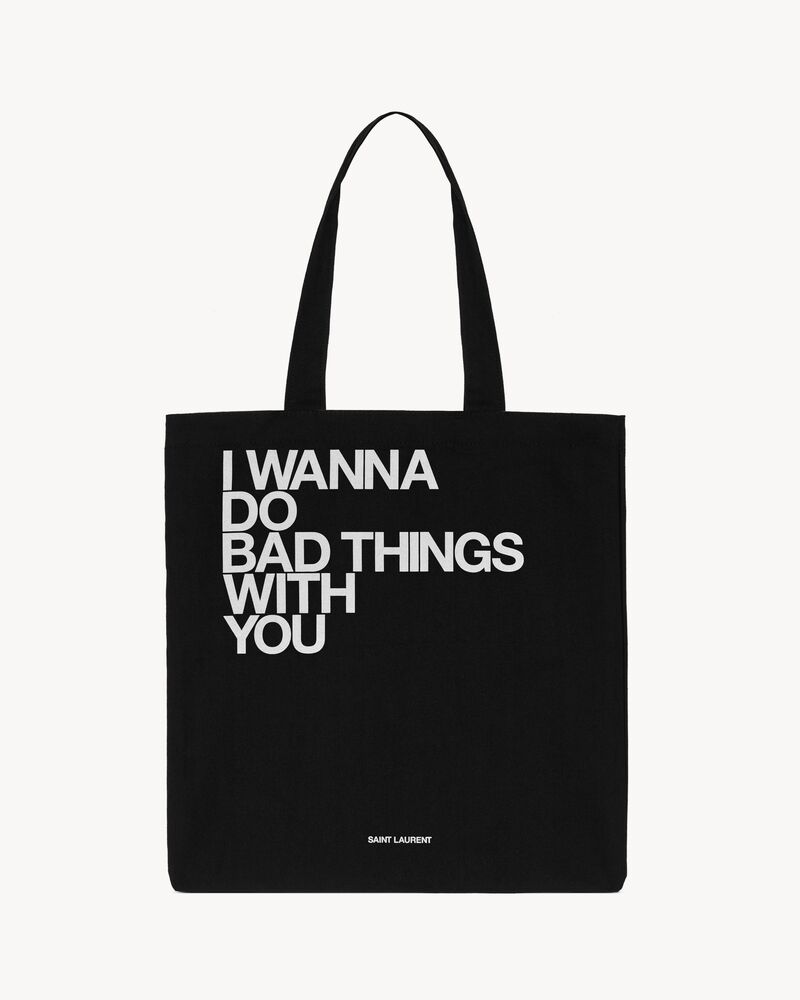 SAINT LAURENT圣罗兰中国官方网站 I wanna do bad things with you 托特包