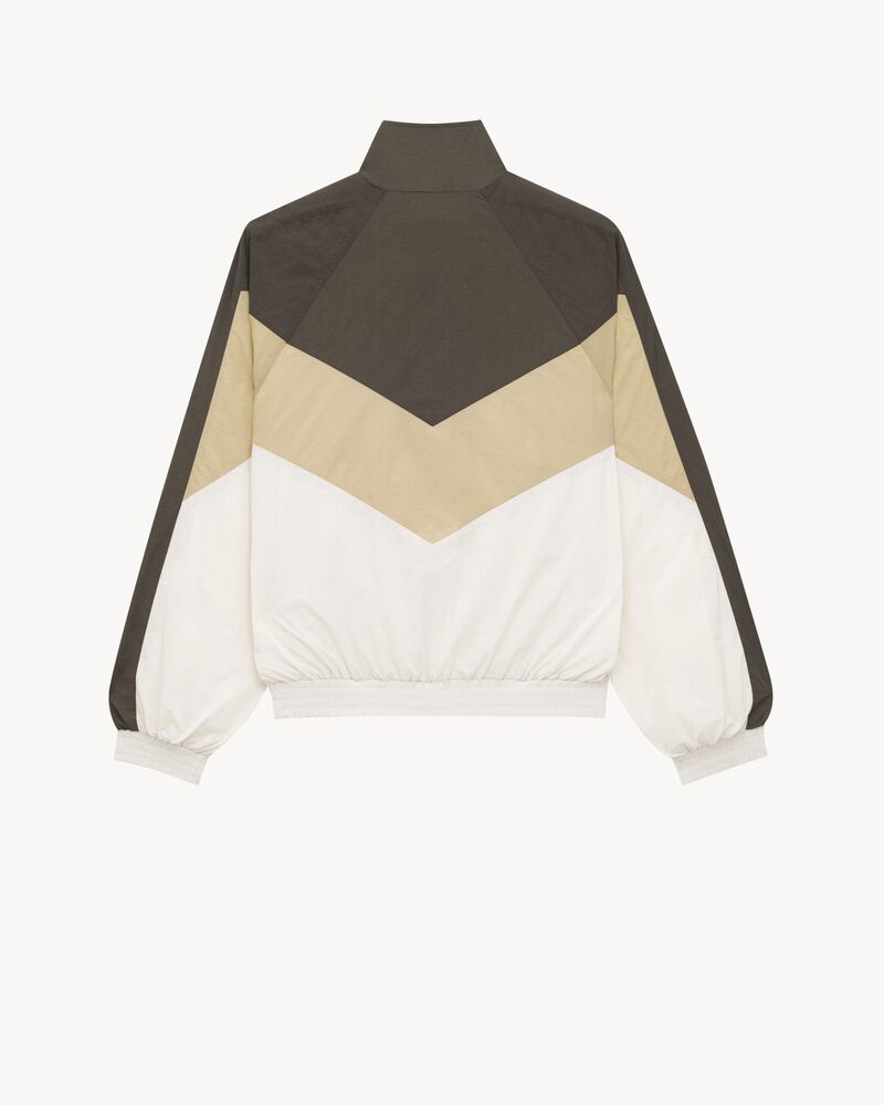 SAINT LAURENT褶皱尼龙夹克