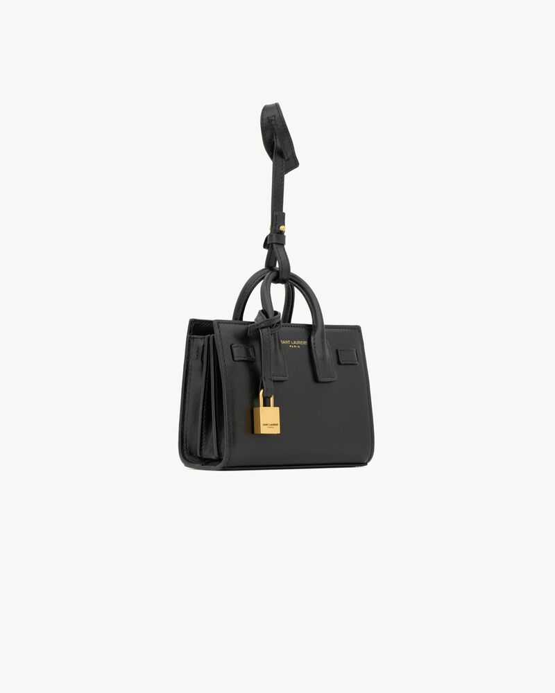 SAC DE JOUR BABY光滑皮革微型手袋