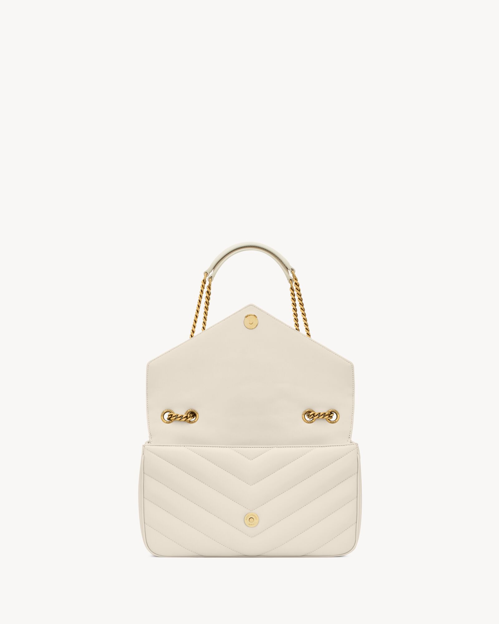 LOULOU中号绗缝小羊皮手袋