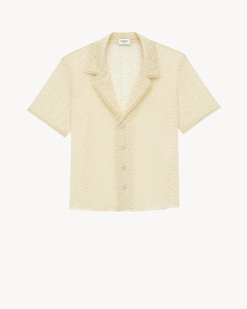 英式刺绣平纹绉纱睡衣套装