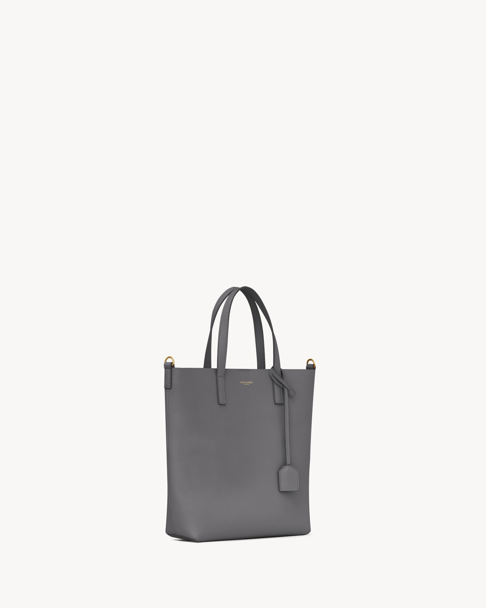 SHOPPING SAINT LAURENT 迷你皮革手袋竖款