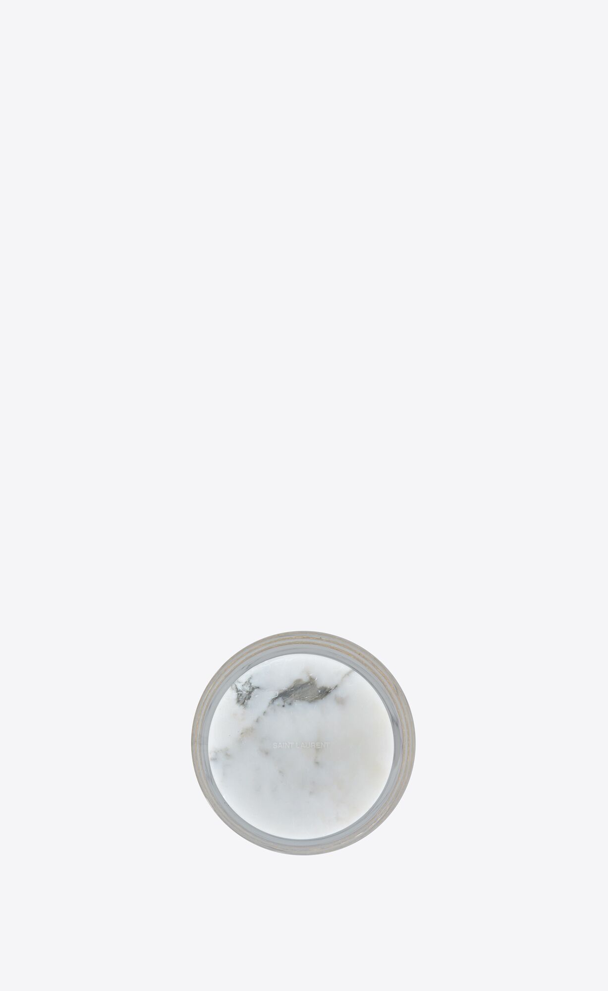 striped vase in travertine and marble