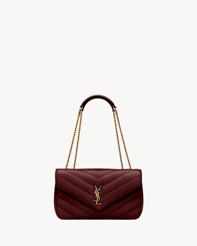 LOULOU中号绗缝小羊皮手袋