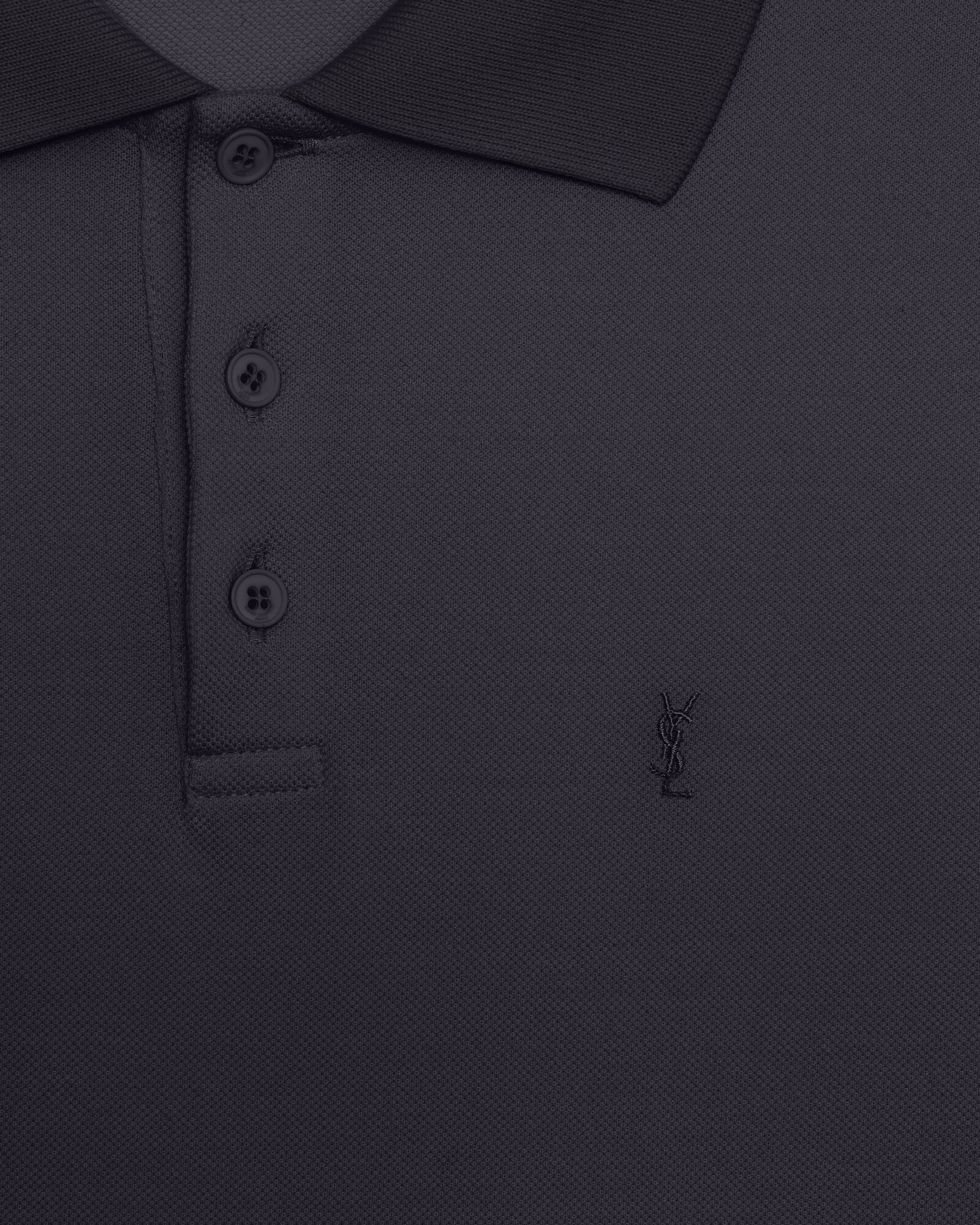 Monogram珠地棉polo衫