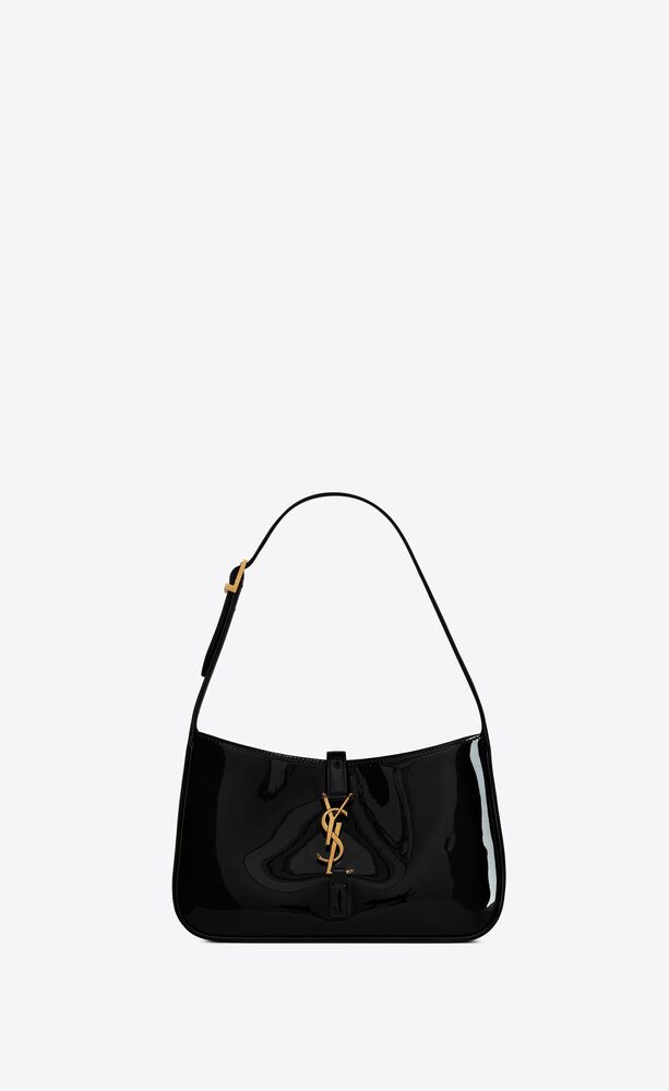 le 5 à 7漆皮革马鞍包