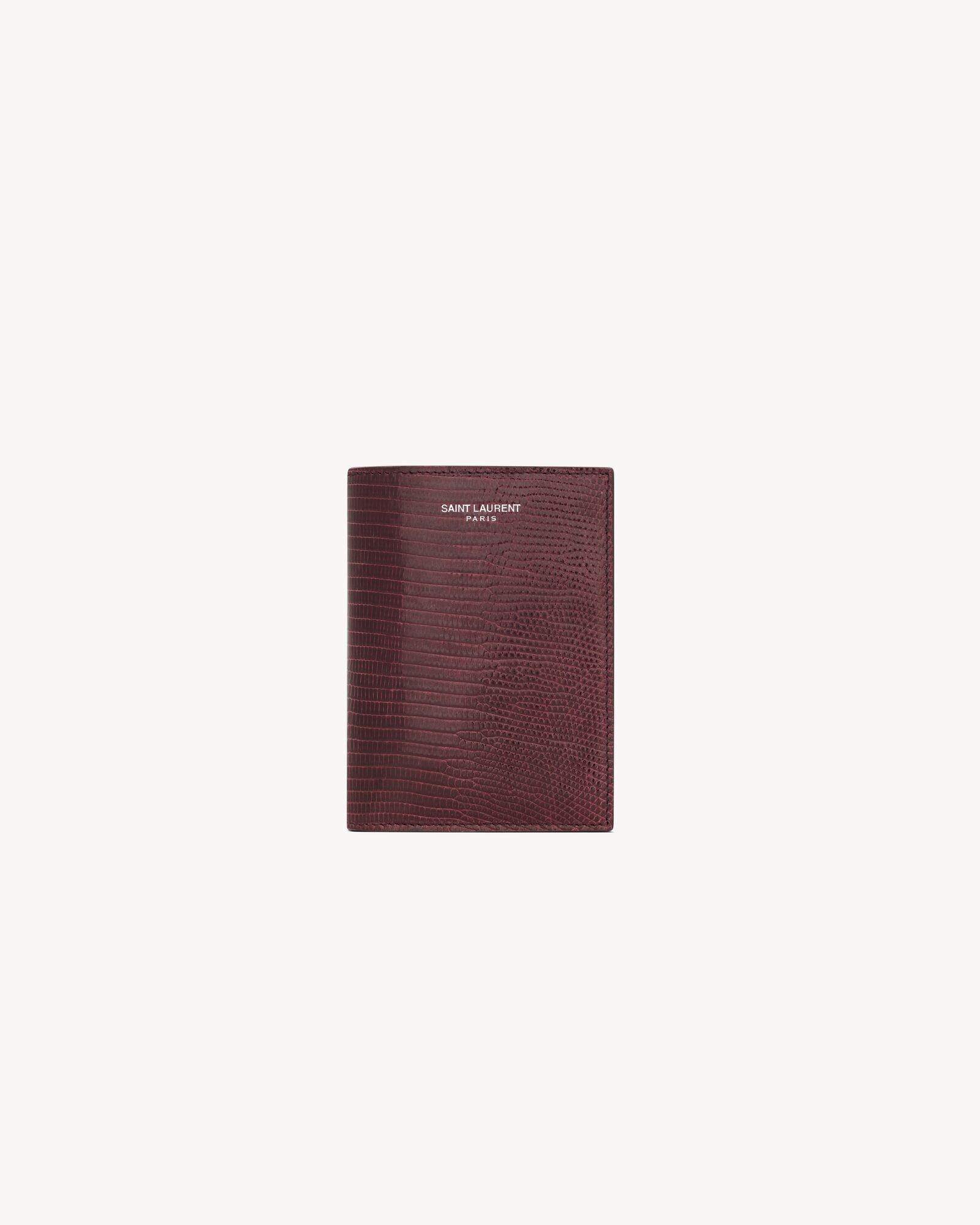 SAINT LAURENT PARIS蜥蜴皮信用卡钱包