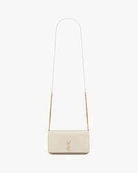 CASSANDRE SAINT LAURENT光滑皮革饰带手机包