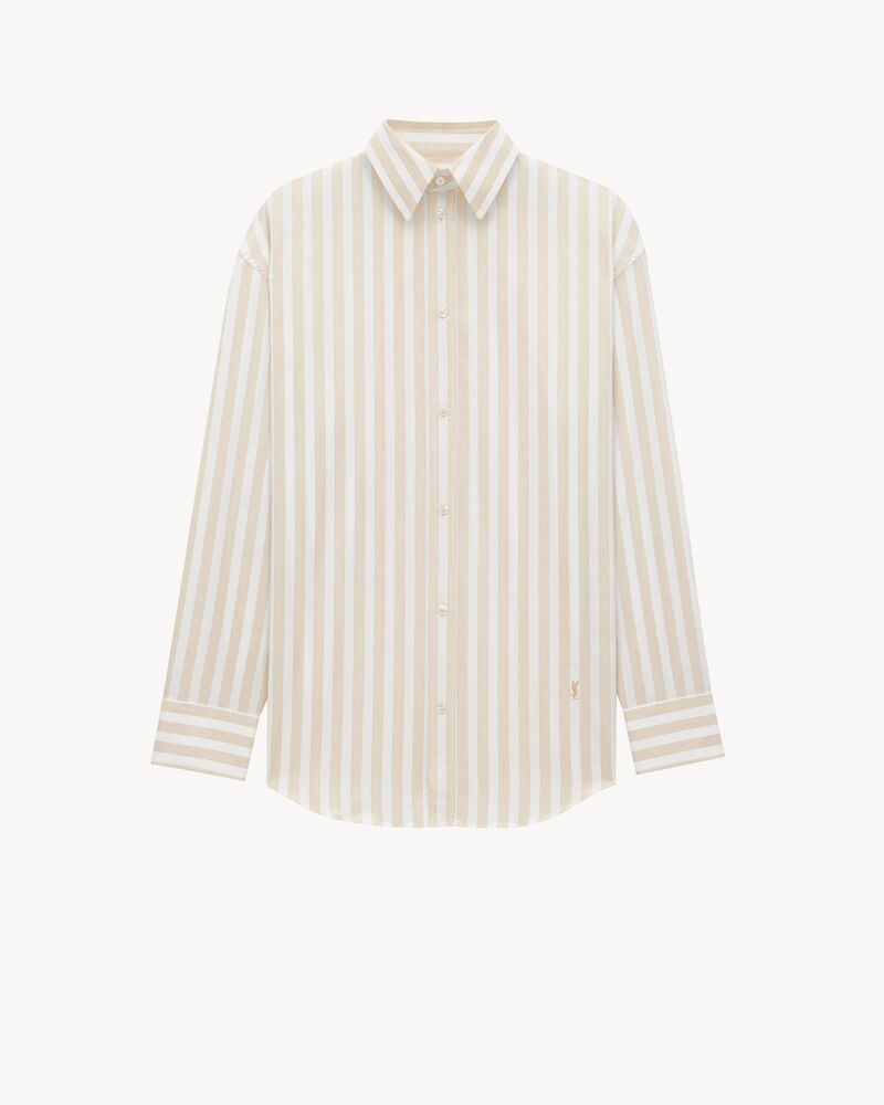 LE CASSANDRE条纹棉衬衫