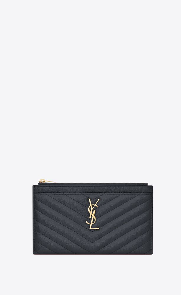 CASSANDRE SAINT LAURENT MATELASSÉ 粒纹压花皮革钱包