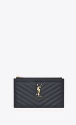 CASSANDRE SAINT LAURENT MATELASSÉ 粒纹压花皮革钱包