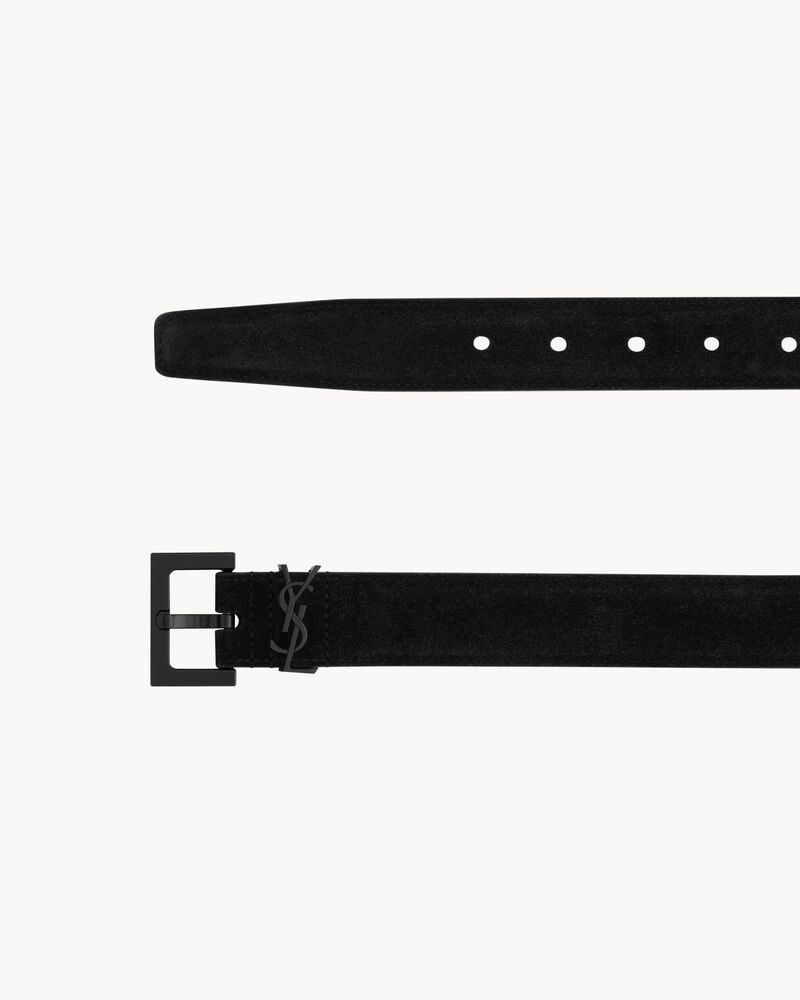 Cassandre绒面材质腰带