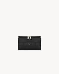 SAINT LAURENT PARIS小号光滑皮革化妆包