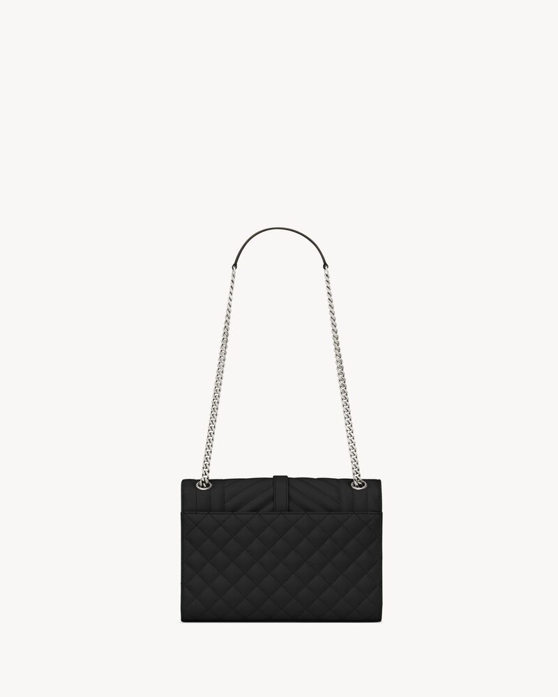 ENVELOPE中号粒面绗缝皮革手袋