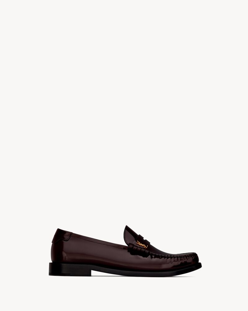 Le Loafer字母标志镜面皮革便士乐福鞋