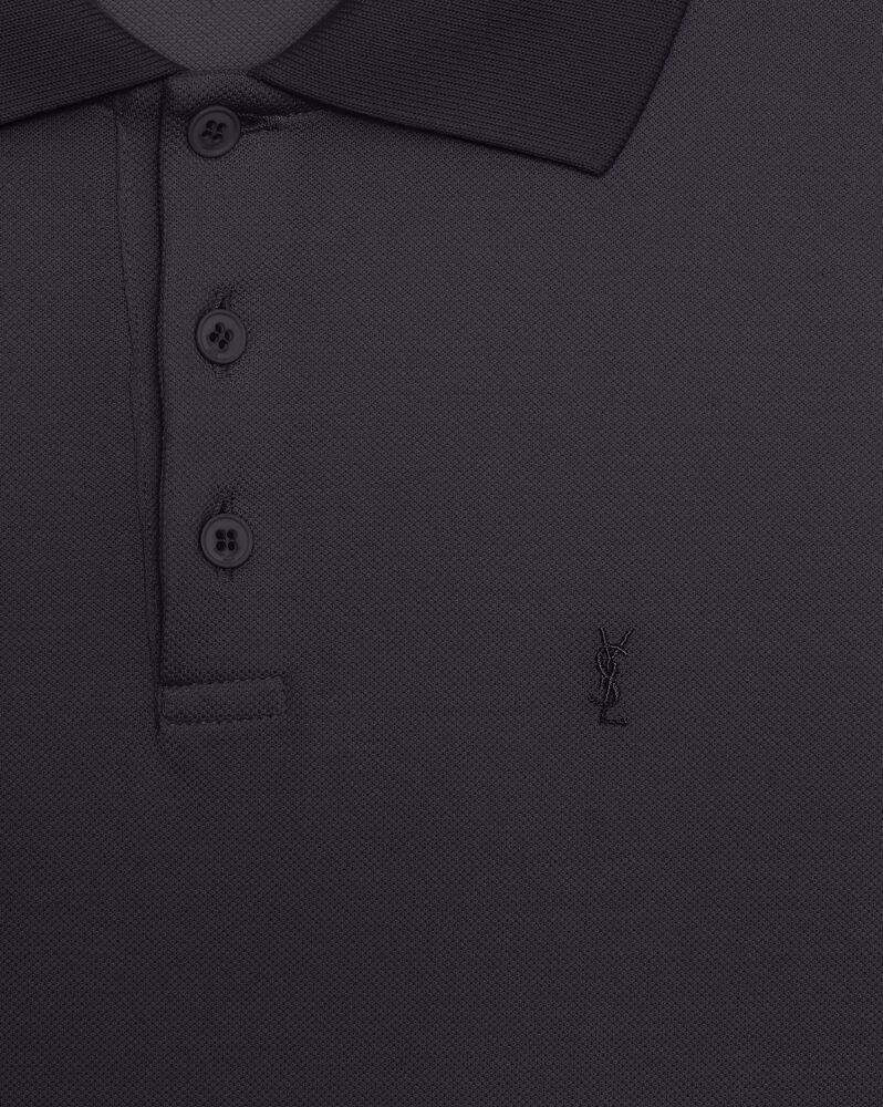 Monogram珠地棉polo衫