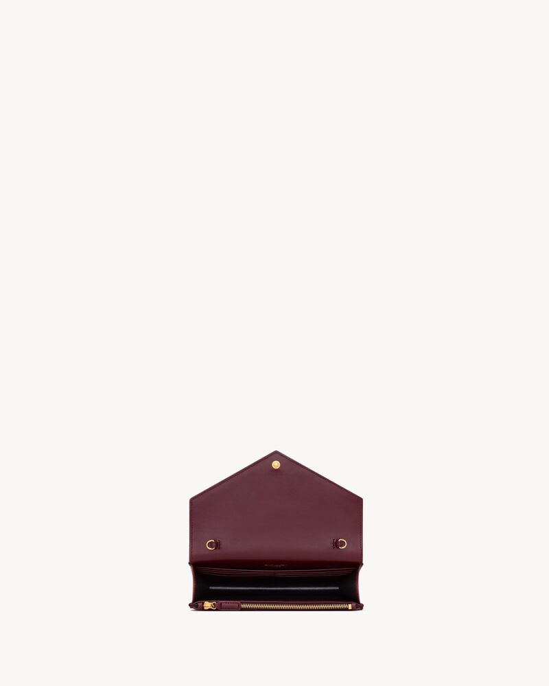 LE CASSANDRE羊皮革信封链条钱包