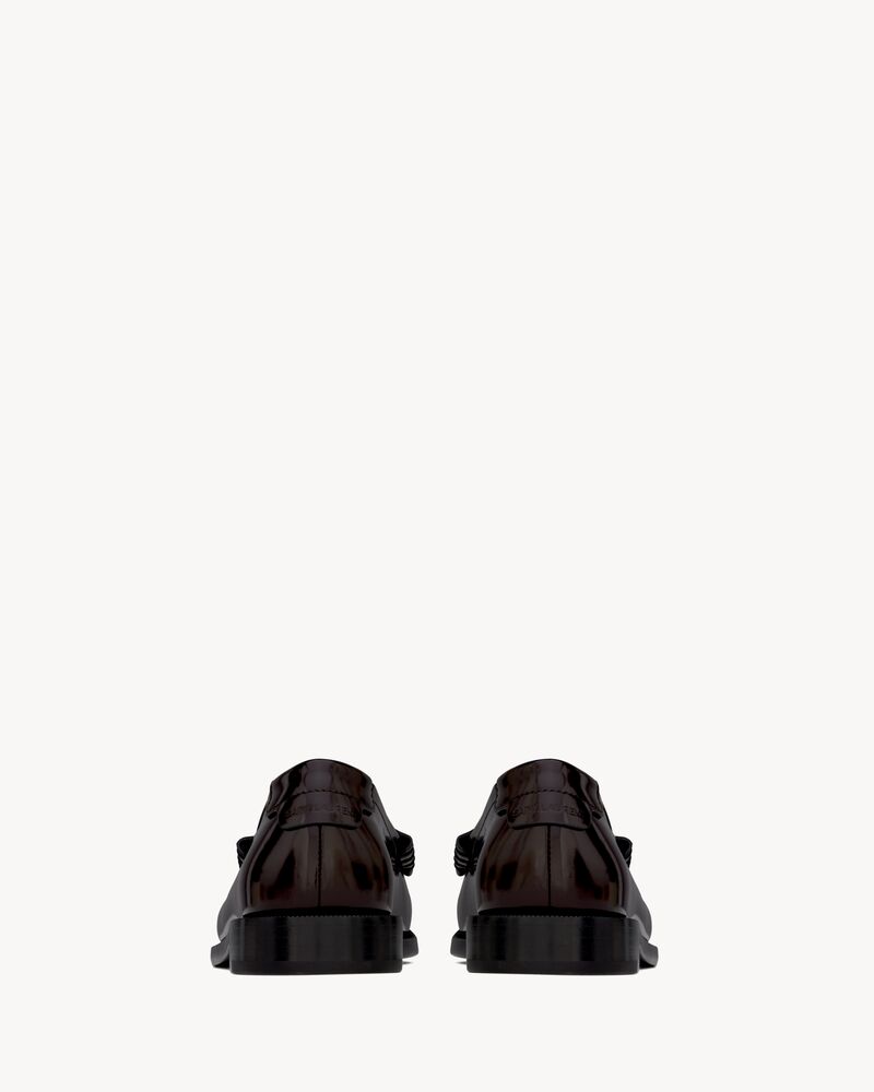 Le Loafer字母标志镜面皮革便士乐福鞋