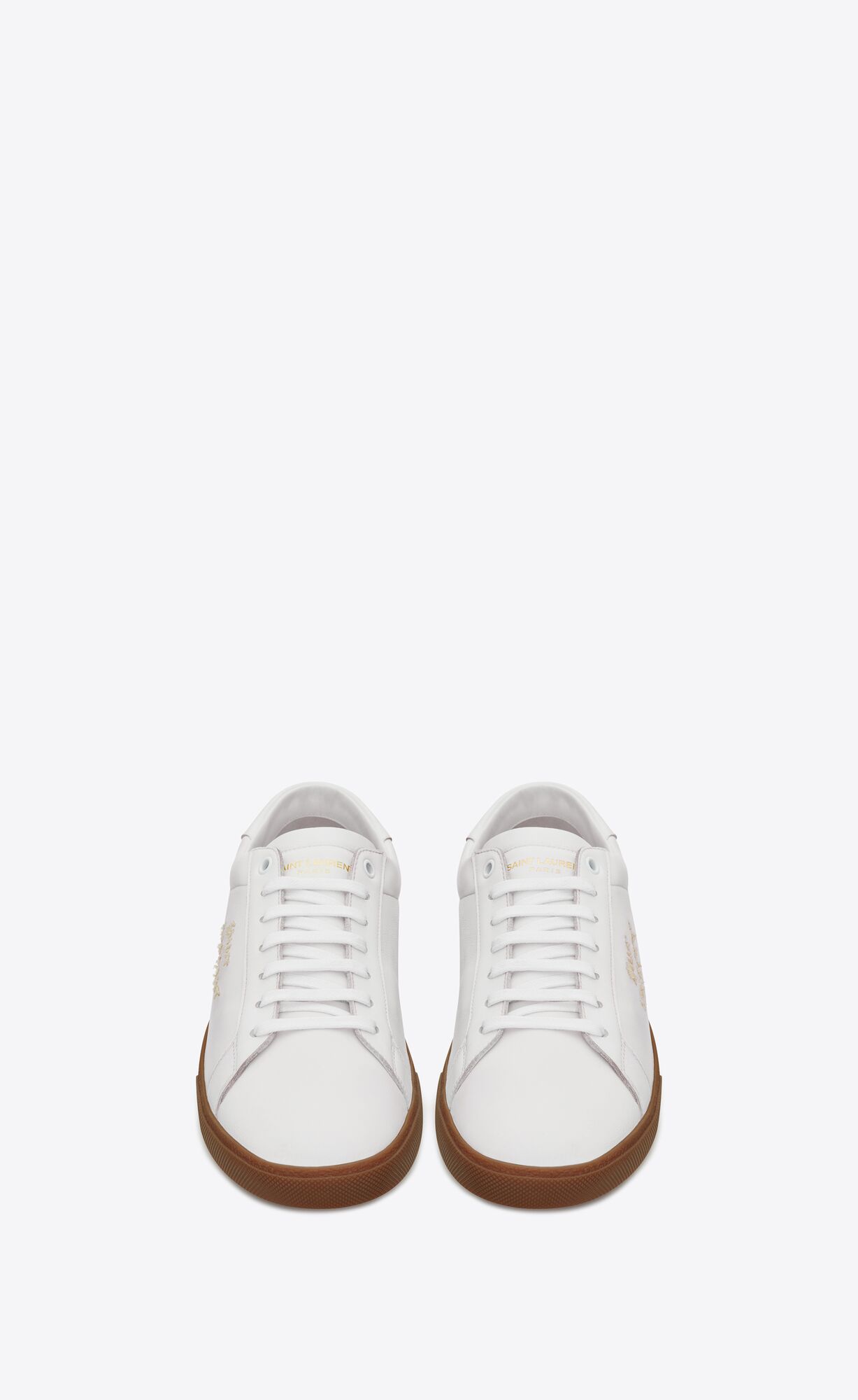 COURT CLASSIC Sl/06粒面皮革刺绣运动鞋