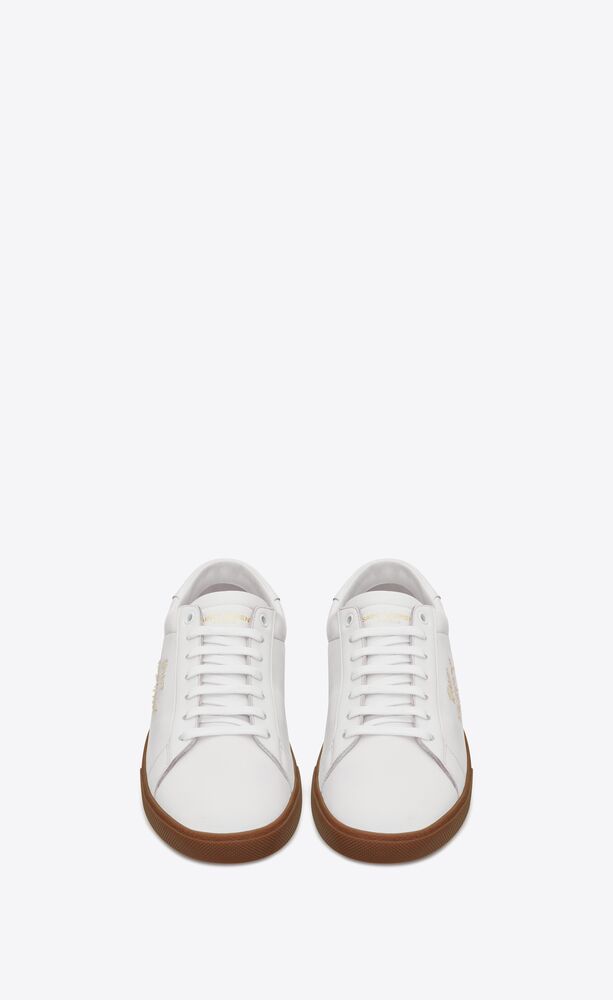 COURT CLASSIC Sl/06粒面皮革刺绣运动鞋