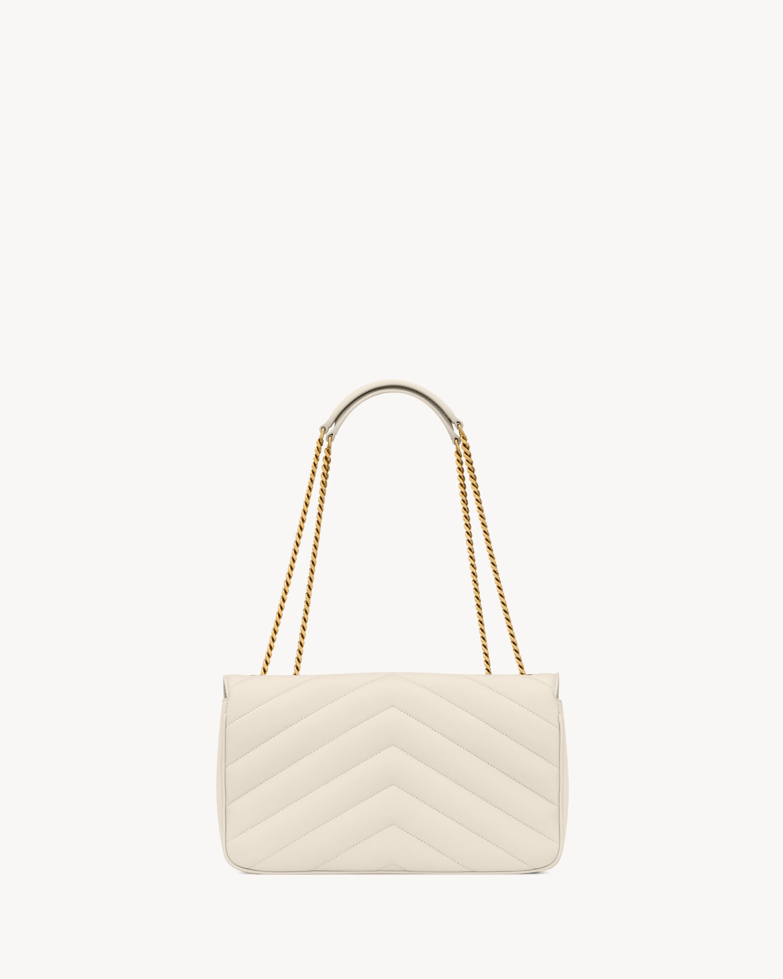 LOULOU中号绗缝小羊皮手袋