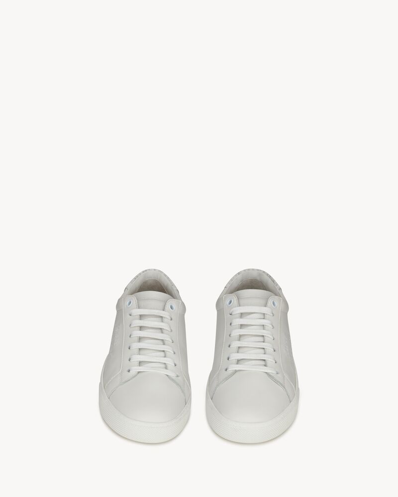 COURT CLASSIC SL/06光滑皮革和蟒蛇纹压印牛巴革刺绣运动鞋