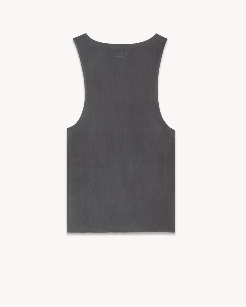 桑蚕丝双绉亨利背心