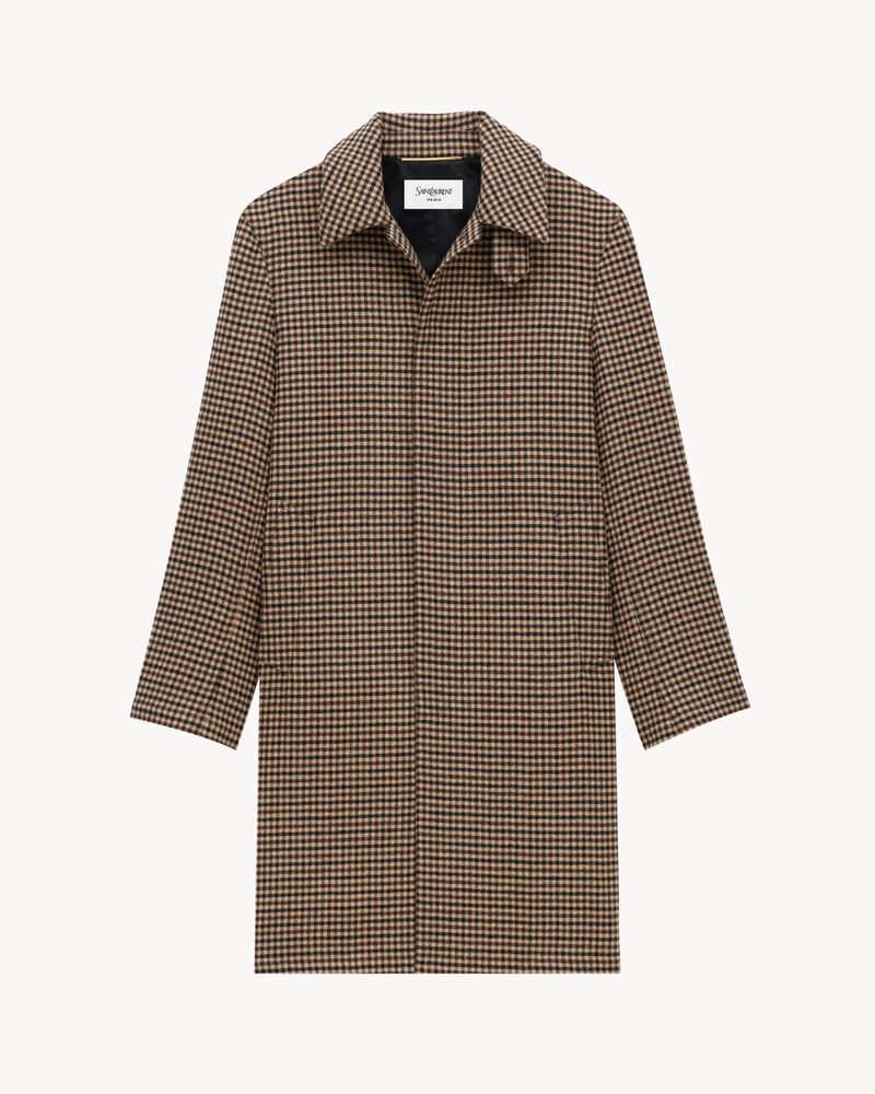 维希格纹Mac大衣