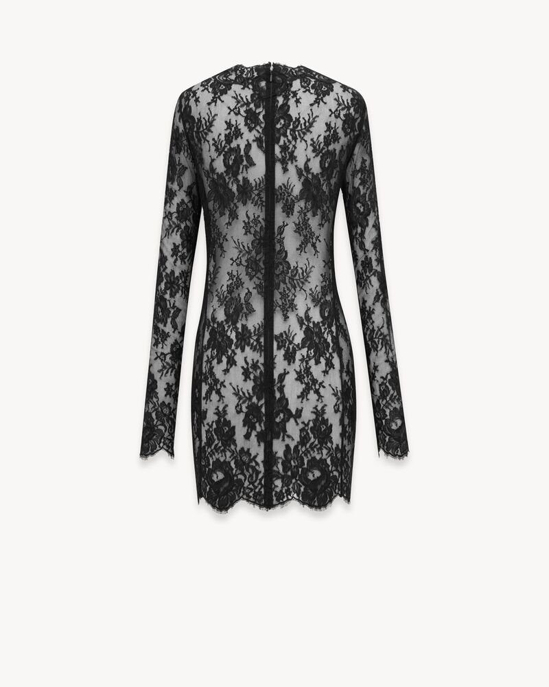 香蒂伊蕾丝长袖连衣裙