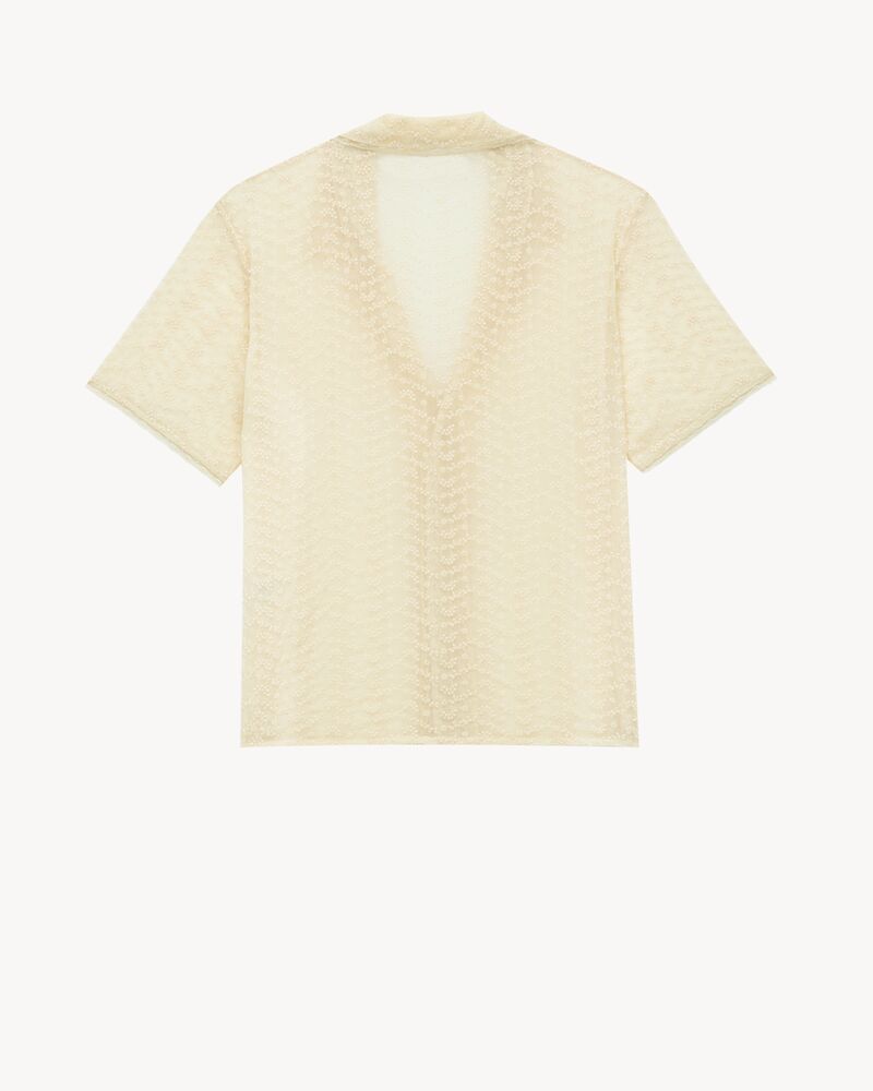 英式刺绣平纹绉纱睡衣套装