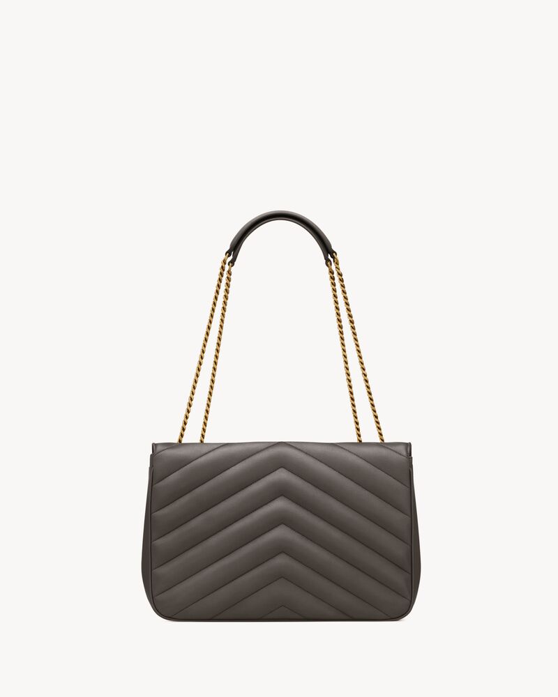 LOULOU大号绗缝羊皮革手袋