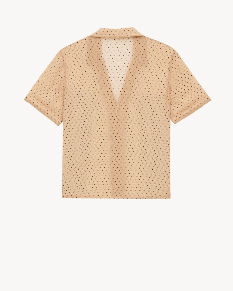 波点桑蚕丝雪纺睡衣套装