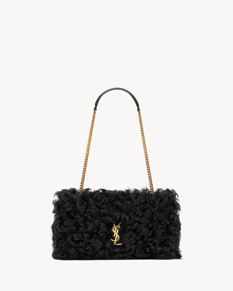 JAMIE中号羊毛皮手袋