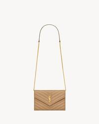 CASSANDRE ENVELOPE羊皮革信封链条钱包