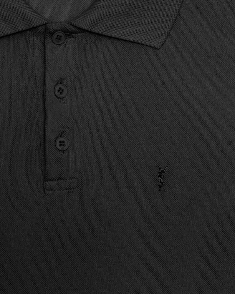 Monogram珠地棉polo衫