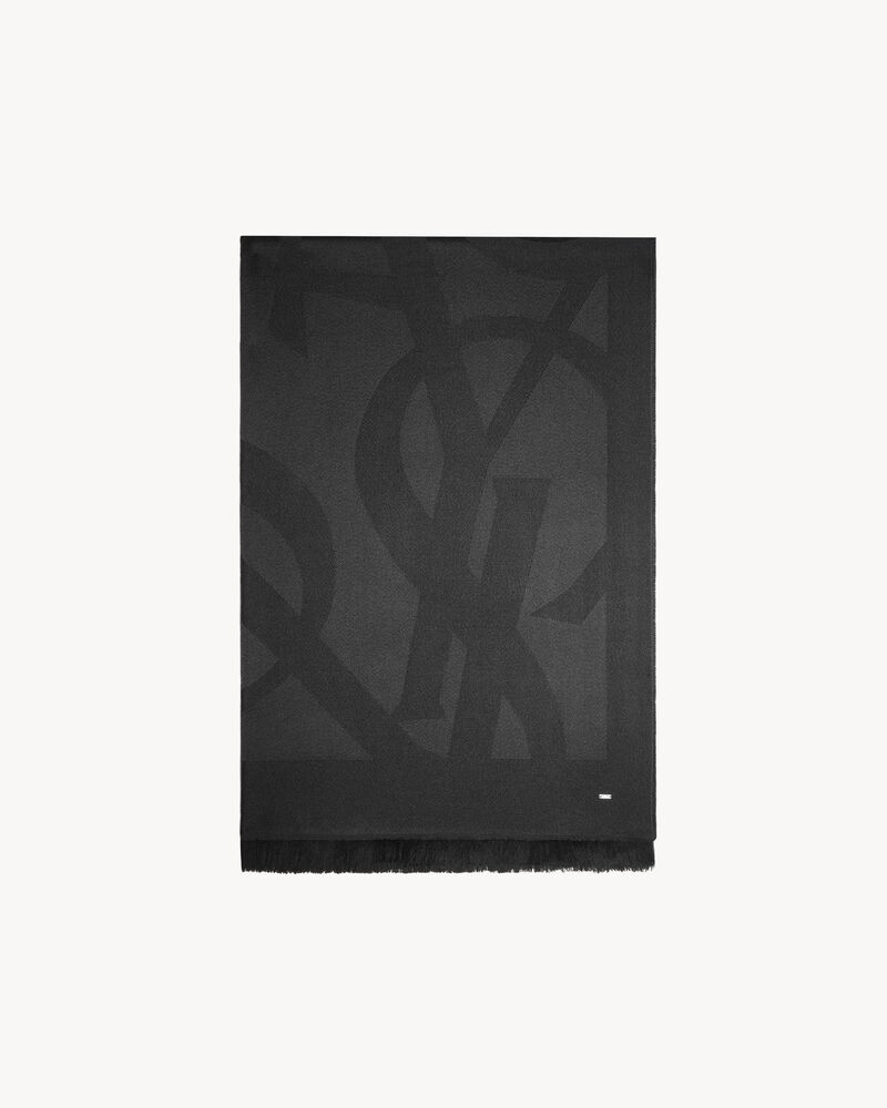 MONOGRAM羊毛提花围巾