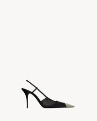 JEANNE光面皮革露跟高跟鞋