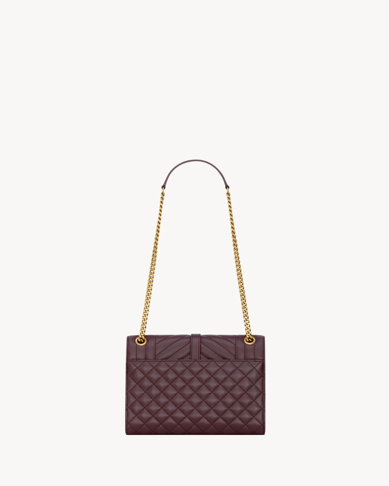 ENVELOPE中号粒面压印皮革手袋