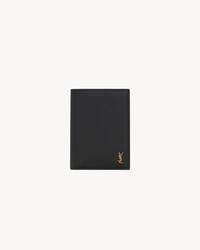 TINY LE CASSANDRE粒面皮革信用卡钱包