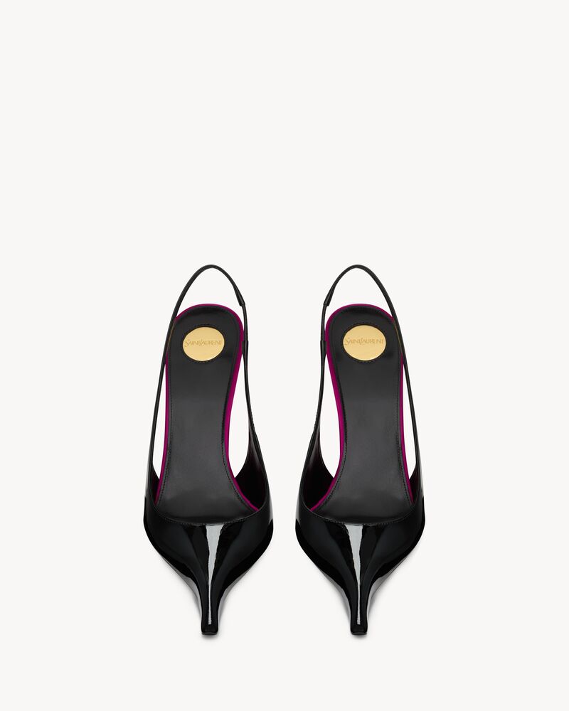 AMALIA漆皮露跟高跟鞋