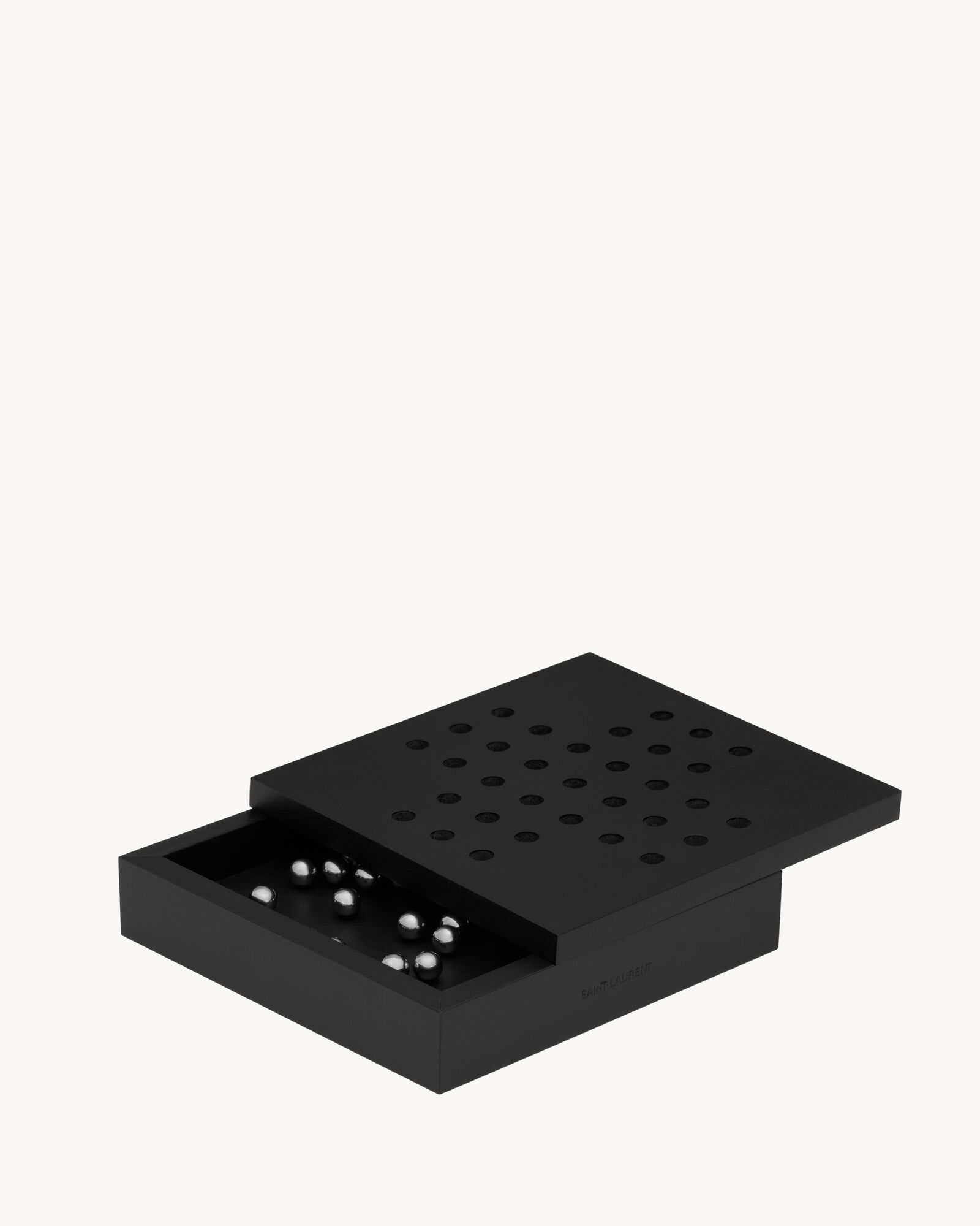 黑色/银色HERVET MANUFACTURIER木质单人跳棋