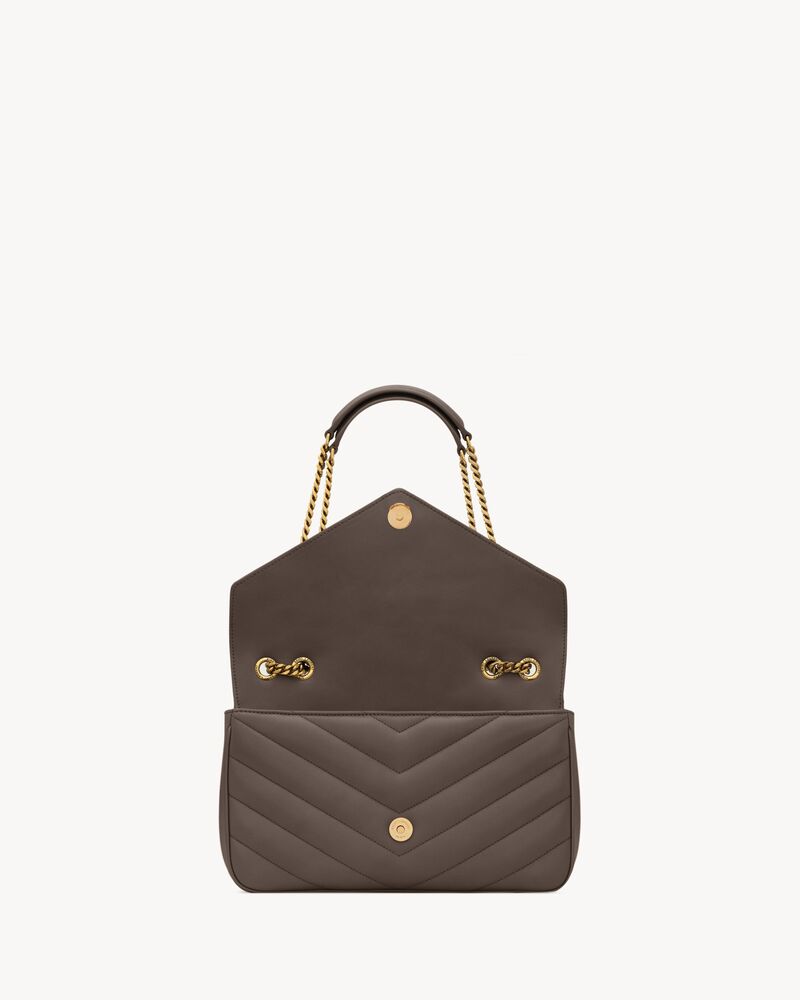 LOULOU中号绗缝羊皮革手袋