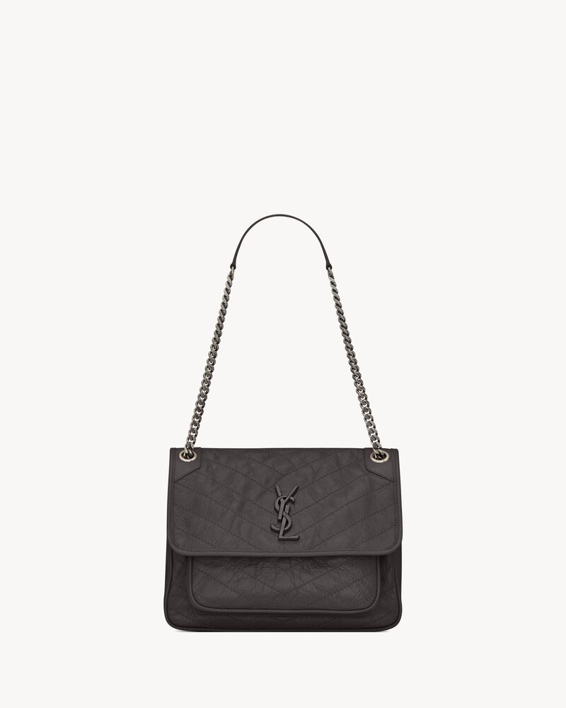 NIKI中号复古皮革手袋