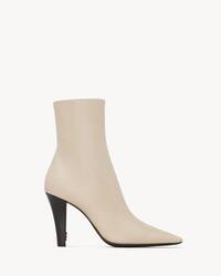 JILL光滑皮革短靴