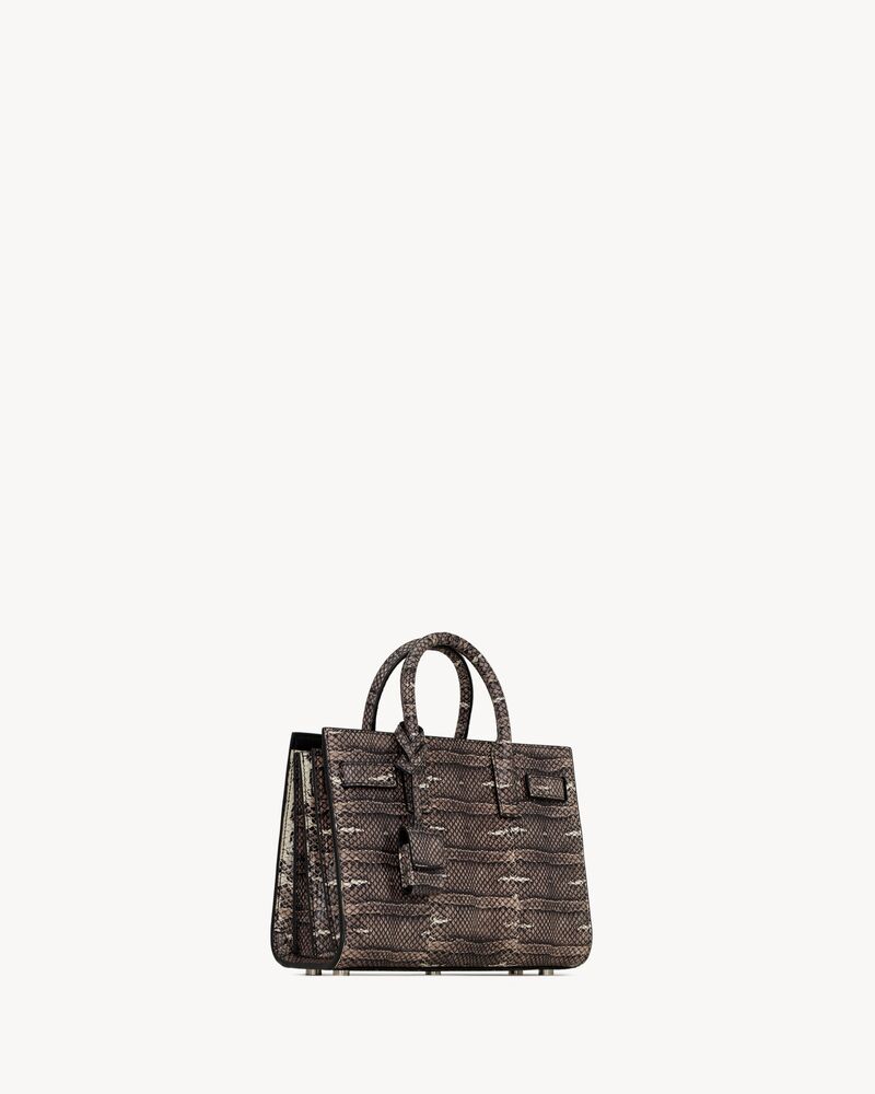 Sac de Jour nano蟒蛇皮革手袋