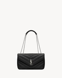 LOULOU中号绗缝小羊皮手袋