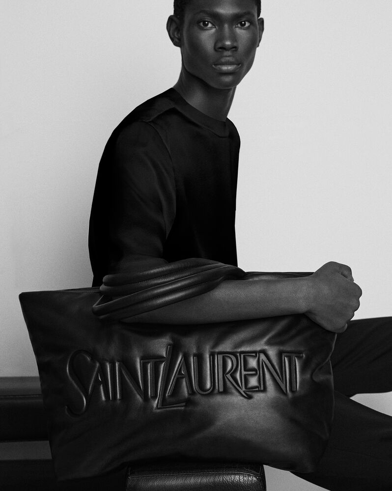 SAINT LAURENT纳帕羊皮革托特包