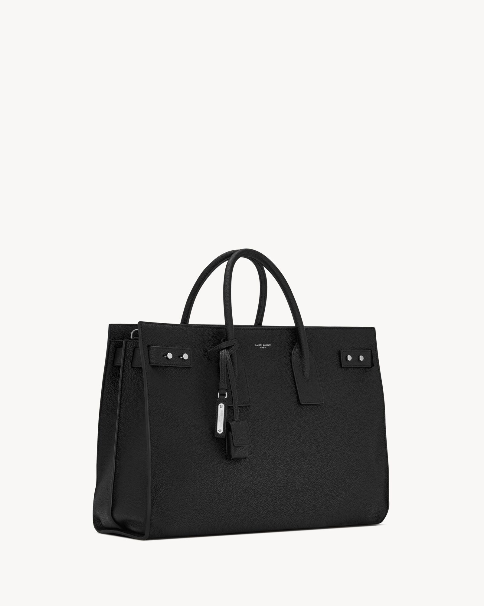 SAC DE JOUR粒面皮革细长型大号手袋
